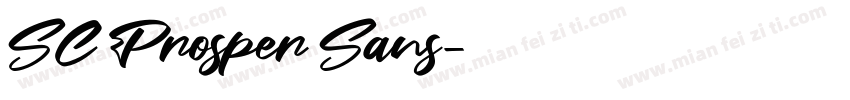 SC Prosper Sans字体转换